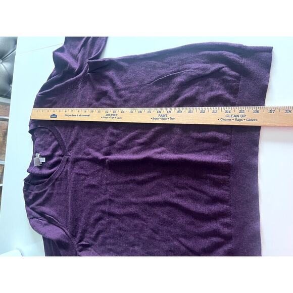 Duluth Trading mens size 2XL sweter plum color 100% merino wool long sleeves - Picture 3 of 8